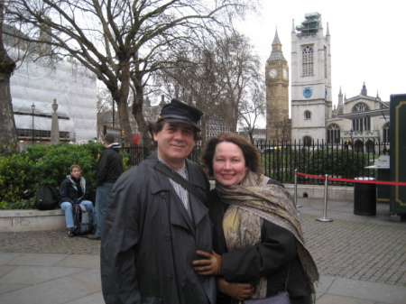 Linda and I in London