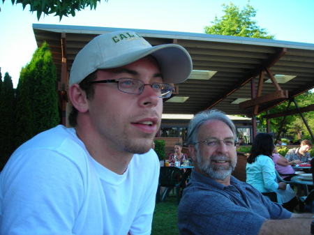 Son (Caelen) and Dad (Sid) at Mac's Tavern