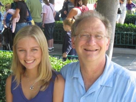 KT and dad, Disneyland 08