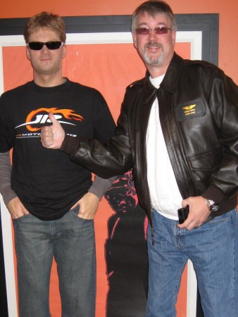 Me and Dale Earnhart Jr.
