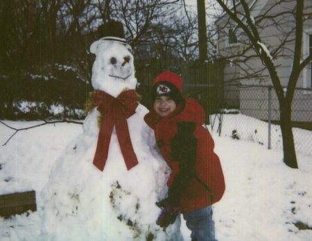 Miles and his Snowman