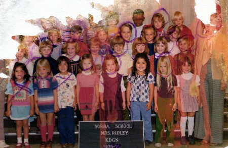 Mrs. Ridley&#39;s Kindergarten Class 1975-76