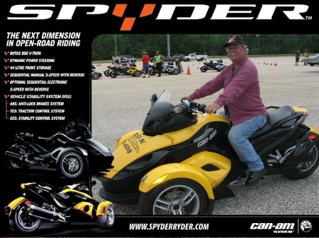 Advertisement for the Spyder