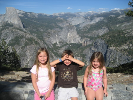 The kids on Yosemite Trip August 2008