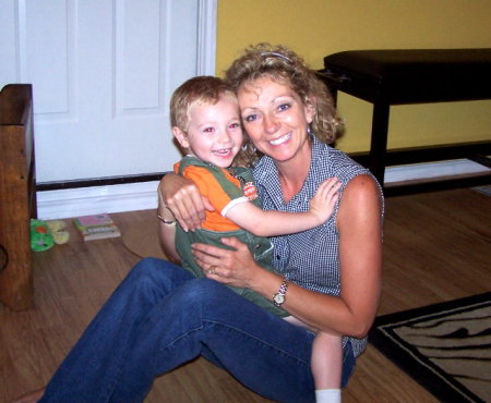 Levi (Grandson) & and  Sharon (My wife)