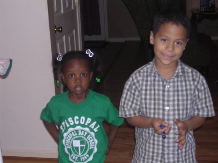 Raheem and Jakaya, children