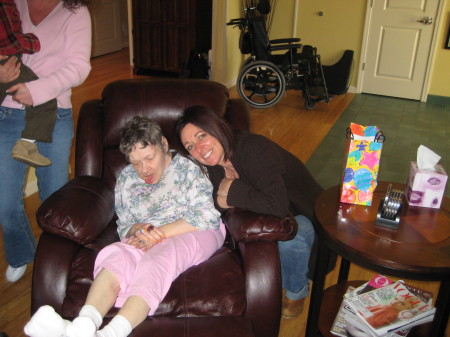 My Aunt Sandy and myself during a visit