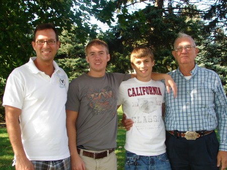Me, Josh, Cody and Dad