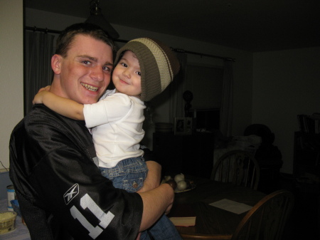 Cody with his little sister Ella 2008