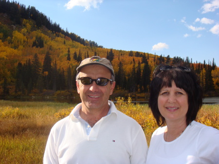 Lee and I on a hike in the Mountains