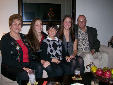 My kids, Haley, Zach & Shelby w/my parents