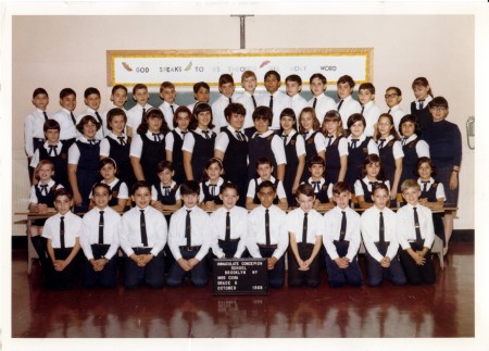 Class of '71. Sixth Grade Class Photo.