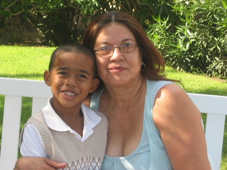 My Mom And Nephew On My Wedding Day