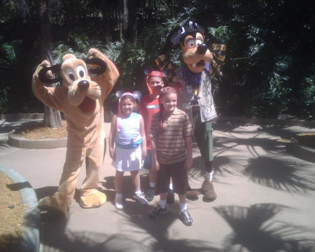 Kids at Disney in 2008