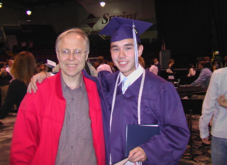 Nathan and I at his high school graduation