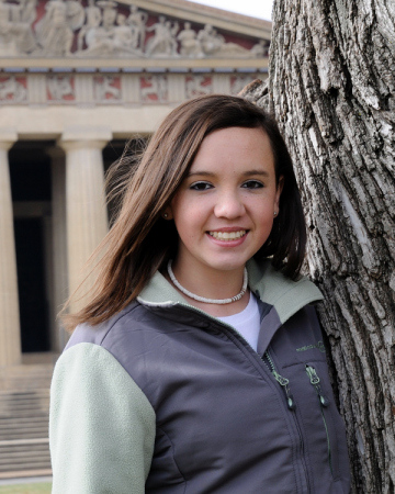 Sierra in front of the Parthenon