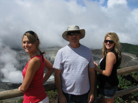 Chris and my girls in Costa Rica 2008