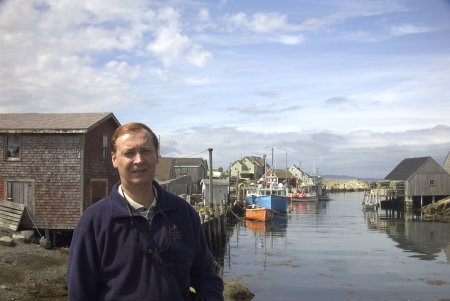 David at Peggy's Cove, Nova Scotia, Canada