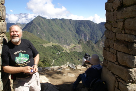 looking DOWN on Machu Picchu, Peru 2010