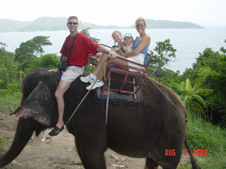 Riding Elephants in Thailand