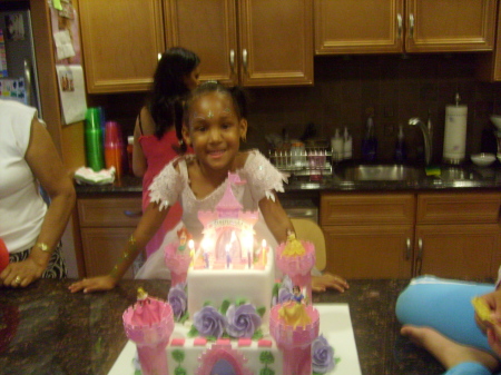 Kayla at her 5th B-day party