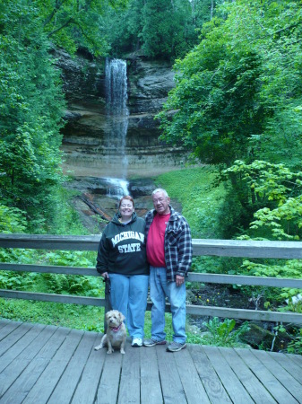 John & Tina at Munising Falls (2008)