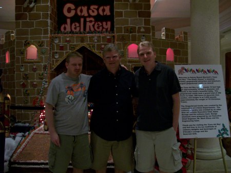 Cory, me and Chris - Christmas in Delray Beach