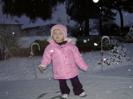 Grandaughter's First Snow