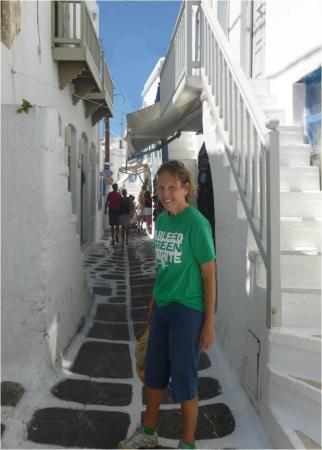 Maureen in Mykonos, Greece