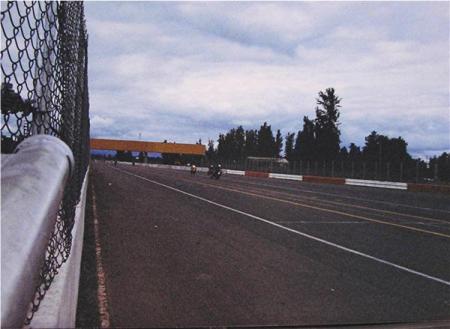 The half mile front straight