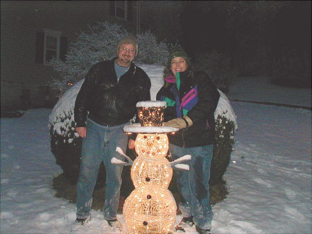 Us in the snow, brrr!