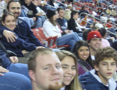 The Reche kids enjoying the game at Reliant