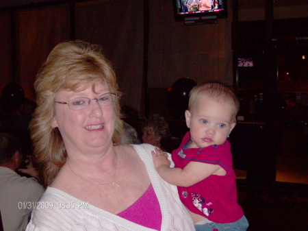 My youngest granddaughter and me.