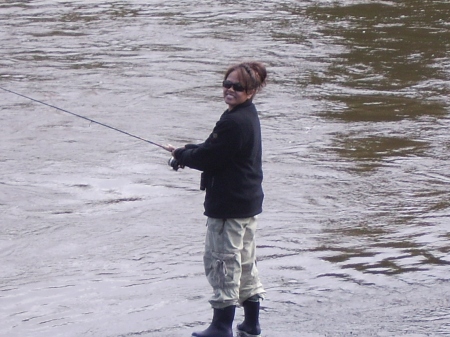 Whodda thunk that I'd be fishing