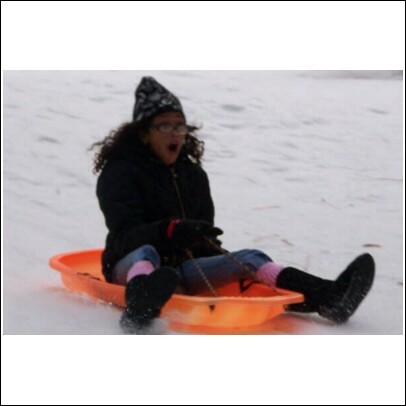 taylor in the snow!
