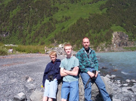 Me and the sons in Alaska