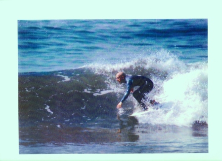 Steve surfing at Secret Spot-Marin County