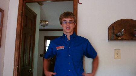 Josh ready for his first job