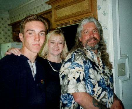 son Jon, Becky and me