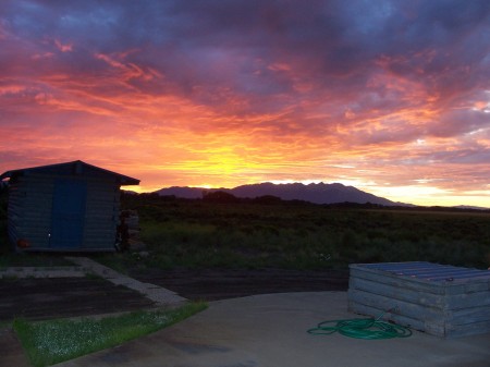 Sunrise in my back yard