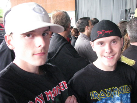 Kaleb and Codi Iron Maiden Concert Seattle 08