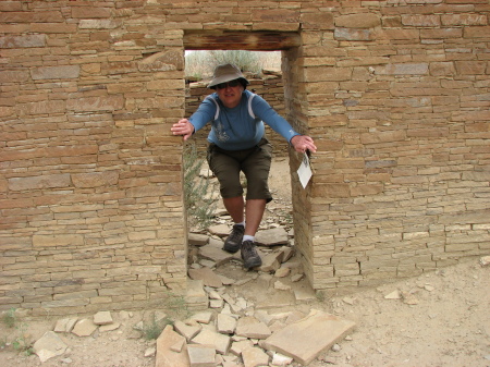 Gerri at Chaco Canyon 2007