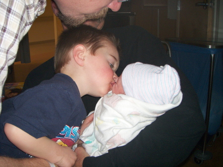 Deegan kissing James