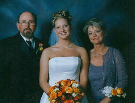 Jim, Jenny and Deb on wedding day