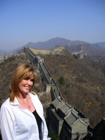 climbing the Great Wall of China