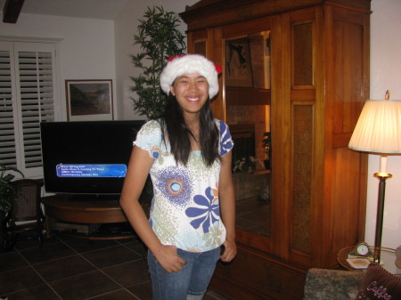My daughter Kyra 13 years - Christmas 2008