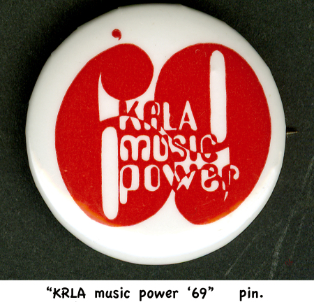 1969 KRLA Radio pin