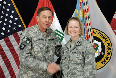 Brandi(grandson's wife) w/Gen. Patreus/Iraq/08