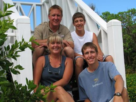 our family on Gauna Cay