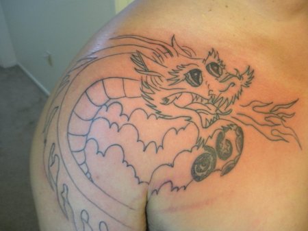 dragon outline g